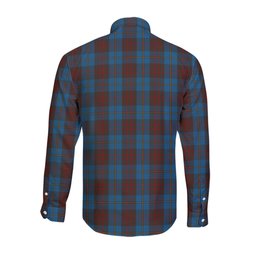 ScotsTee Shop Scottish Cameron Hunting Clan Crest Tartan Long Sleeve Shirt, Cotton Tartan Plaid Shirt