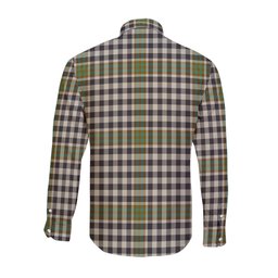 ScotsTee Shop Scottish Burns Check Clan Crest Tartan Long Sleeve Shirt, Cotton Tartan Plaid Shirt