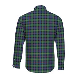 ScotsTee Shop Scottish Farquharson Ancient Clan Crest Tartan Long Sleeve Shirt, Cotton Tartan Plaid Shirt
