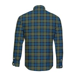 ScotsTee Shop Scottish Colquhoun Ancient Clan Crest Tartan Long Sleeve Shirt, Cotton Tartan Plaid Shirt