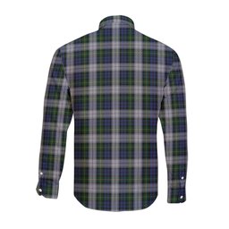 ScotsTee Shop Scottish Gordon Dress Clan Crest Tartan Long Sleeve Shirt, Cotton Tartan Plaid Shirt