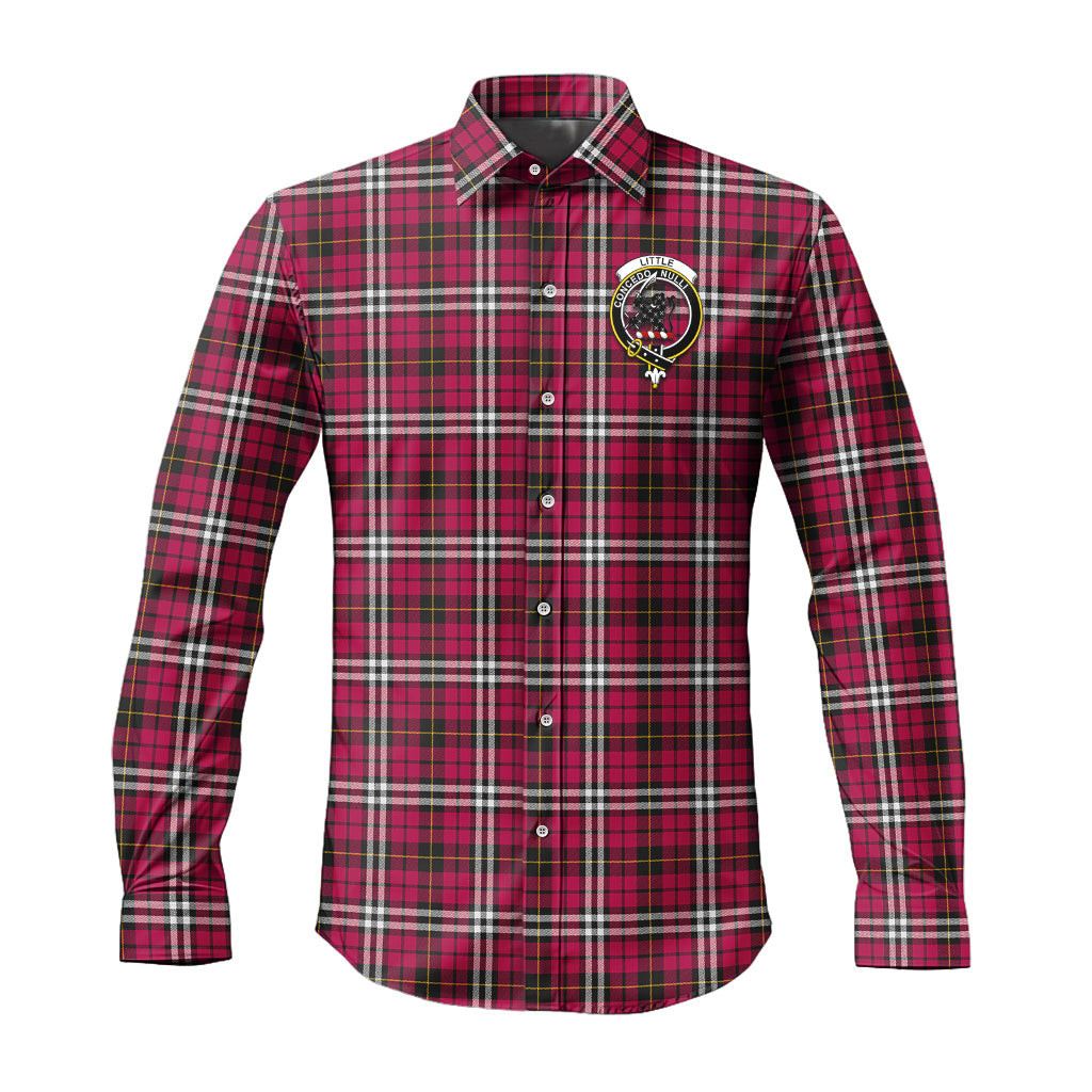 ScotsTee Shop Scottish Little Clan Crest Tartan Long Sleeve Shirt, Cotton Tartan Plaid Shirt