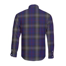 ScotsTee Shop Scottish Kinnaird Clan Crest Tartan Long Sleeve Shirt, Cotton Tartan Plaid Shirt
