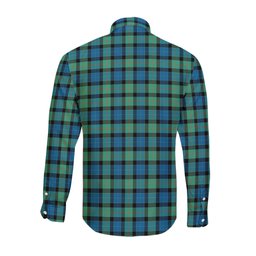 ScotsTee Shop Scottish Gunn Ancient Clan Crest Tartan Long Sleeve Shirt, Cotton Tartan Plaid Shirt