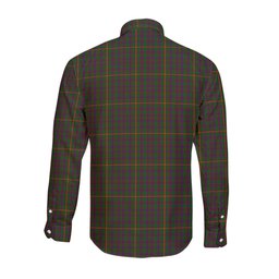 ScotsTee Shop Scottish Hall Clan Crest Tartan Long Sleeve Shirt, Cotton Tartan Plaid Shirt