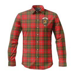 ScotsTee Shop Scottish Hay Modern Clan Crest Tartan Long Sleeve Shirt, Cotton Tartan Plaid Shirt