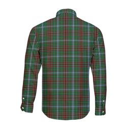 ScotsTee Shop Scottish Gayre Clan Crest Tartan Long Sleeve Shirt, Cotton Tartan Plaid Shirt