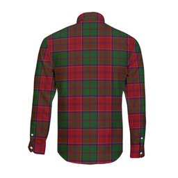 ScotsTee Shop Scottish Grant Clan Crest Tartan Long Sleeve Shirt, Cotton Tartan Plaid Shirt