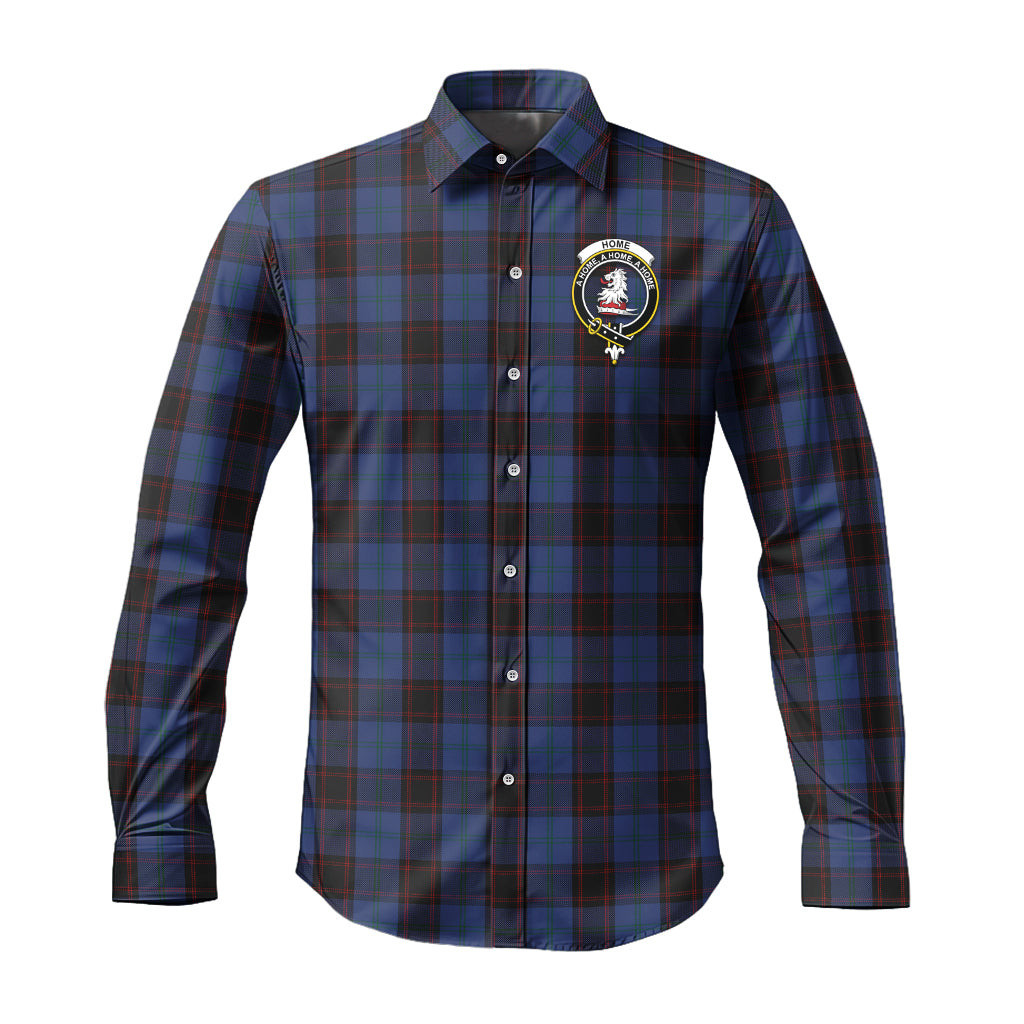 ScotsTee Shop Scottish Home Clan Crest Tartan Long Sleeve Shirt, Cotton Tartan Plaid Shirt