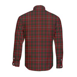 ScotsTee Shop Scottish MacKinnon Clan Crest Tartan Long Sleeve Shirt, Cotton Tartan Plaid Shirt