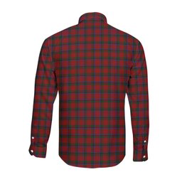 ScotsTee Shop Scottish Nicolson Clan Crest Tartan Long Sleeve Shirt, Cotton Tartan Plaid Shirt