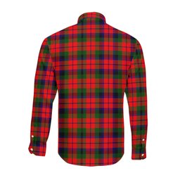 ScotsTee Shop Scottish MacNaughton Modern Clan Crest Tartan Long Sleeve Shirt, Cotton Tartan Plaid Shirt