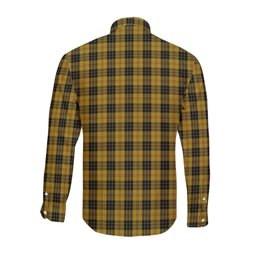 ScotsTee Shop Scottish MacLeod Clan Crest Tartan Long Sleeve Shirt, Cotton Tartan Plaid Shirt