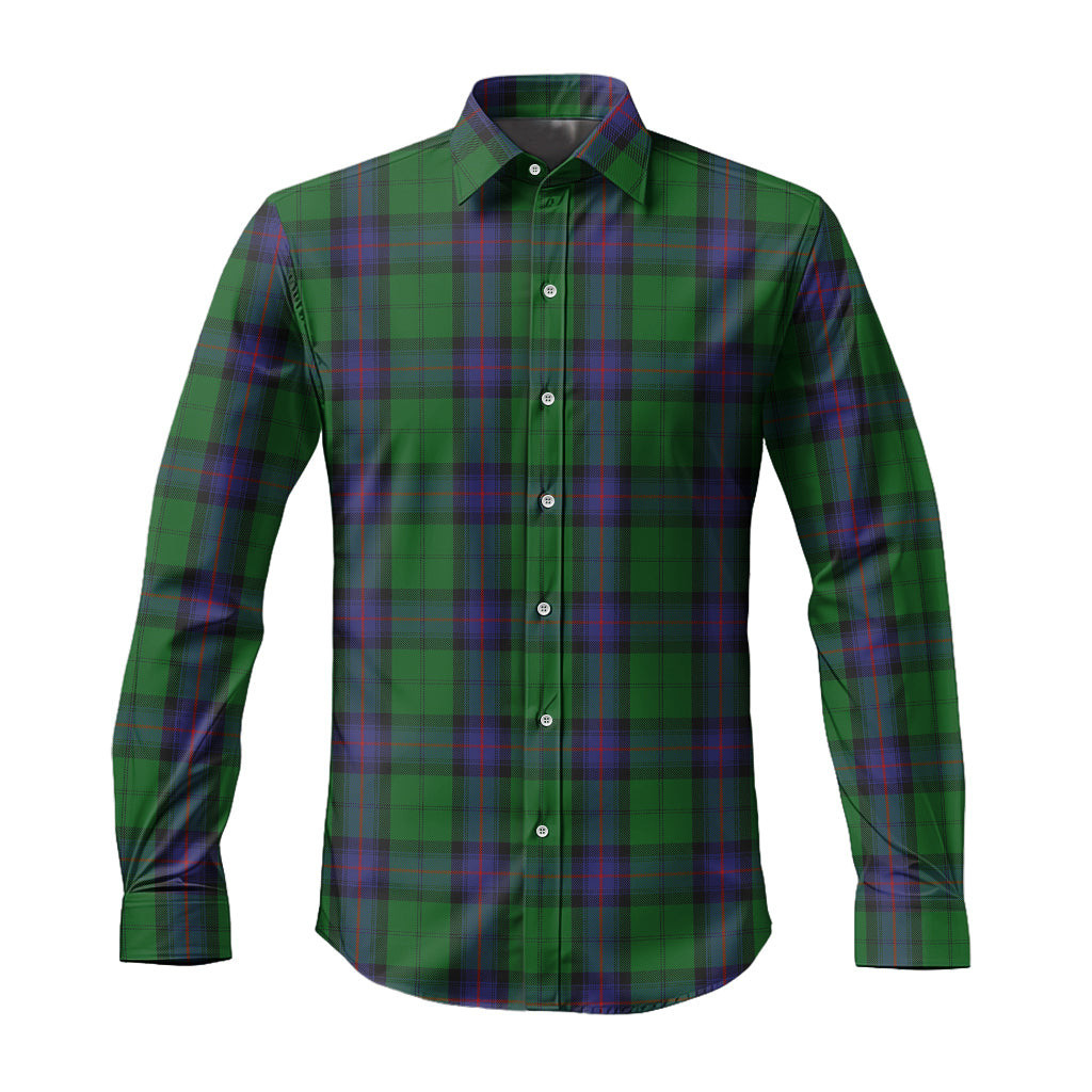 ScotsTee Shop Scottish Armstrong Clan Tartan Long Sleeve Shirt, Cotton Tartan Plaid Shirt