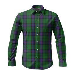 ScotsTee Shop Scottish Armstrong Clan Tartan Long Sleeve Shirt, Cotton Tartan Plaid Shirt