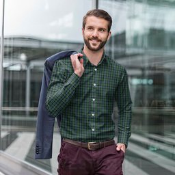 ScotsTee Shop Scottish Arbuthnot Clan Tartan Long Sleeve Shirt, Cotton Tartan Plaid Shirt