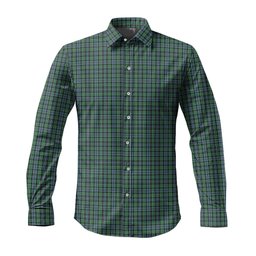 ScotsTee Shop Scottish Arbuthnot Clan Tartan Long Sleeve Shirt, Cotton Tartan Plaid Shirt