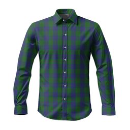 ScotsTee Shop Scottish Barclay Clan Tartan Long Sleeve Shirt, Cotton Tartan Plaid Shirt