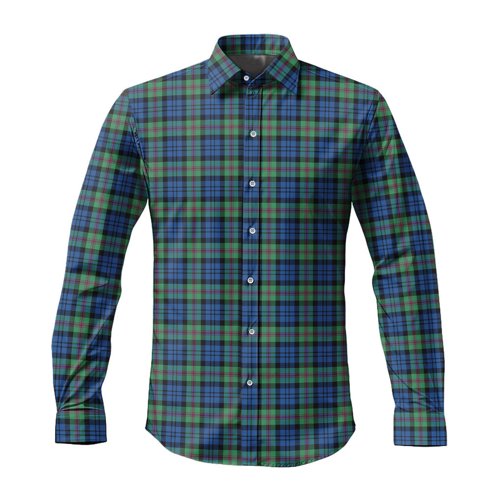 ScotsTee Shop Scottish Baird Ancient Clan Tartan Long Sleeve Shirt, Cotton Tartan Plaid Shirt