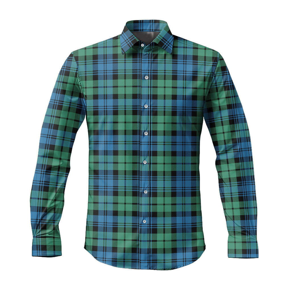 ScotsTee Shop Scottish Campbell Ancient #01 Clan Tartan Long Sleeve Shirt, Cotton Tartan Plaid Shirt