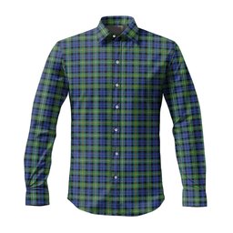 ScotsTee Shop Scottish Campbell Argyll Ancient Clan Tartan Long Sleeve Shirt, Cotton Tartan Plaid Shirt