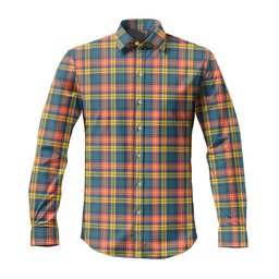 ScotsTee Shop Scottish Buchanan Ancient Clan Tartan Long Sleeve Shirt, Cotton Tartan Plaid Shirt
