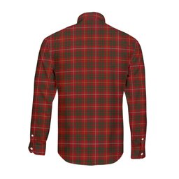 ScotsTee Shop Scottish Bruce Clan Tartan Long Sleeve Shirt, Cotton Tartan Plaid Shirt