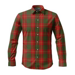 ScotsTee Shop Scottish Cameron Clan Tartan Long Sleeve Shirt, Cotton Tartan Plaid Shirt
