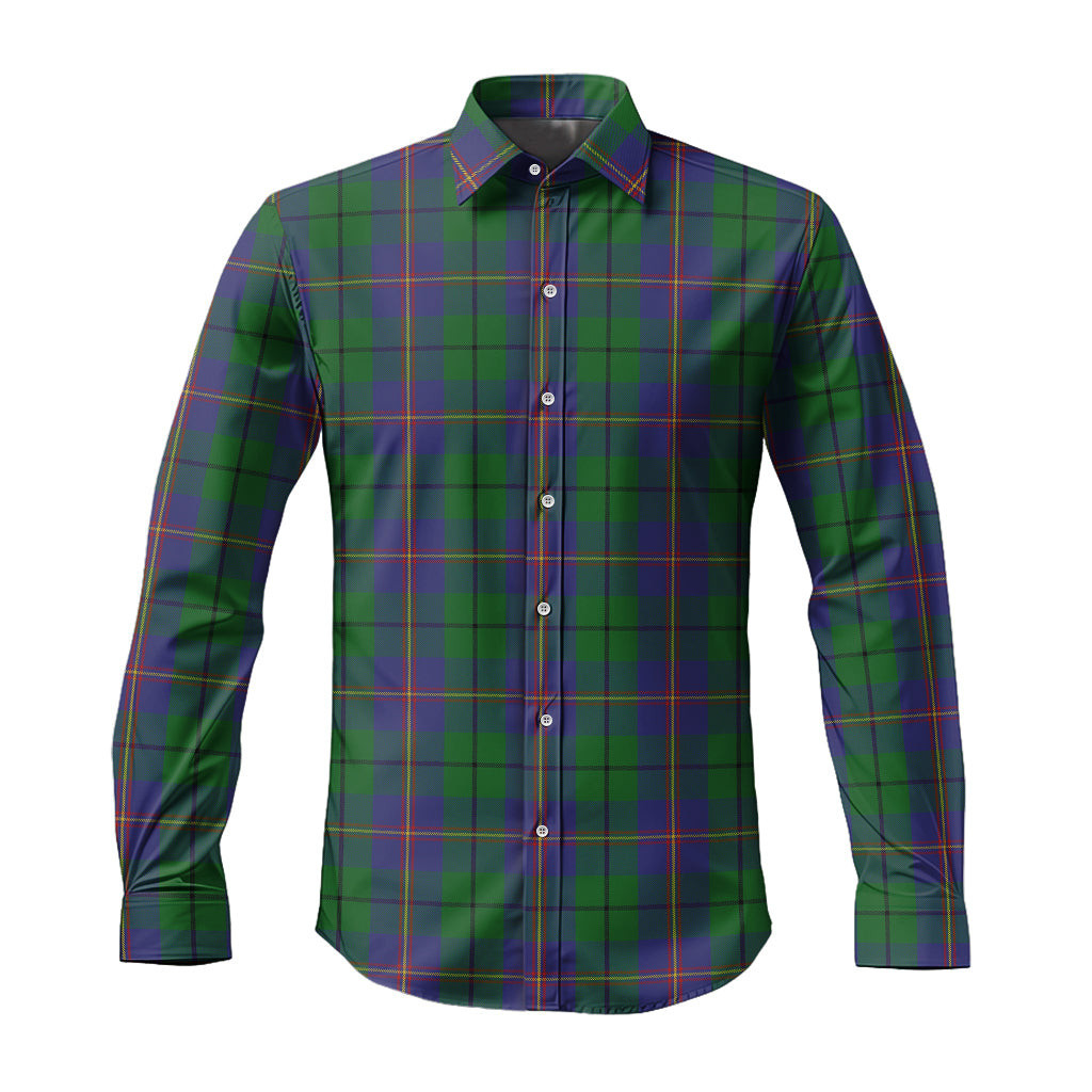 ScotsTee Shop Scottish Carmichael Clan Tartan Long Sleeve Shirt, Cotton Tartan Plaid Shirt