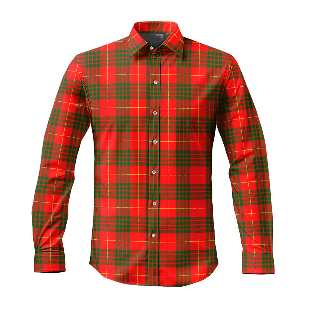 ScotsTee Shop Scottish Cameron Modern Clan Tartan Long Sleeve Shirt, Cotton Tartan Plaid Shirt