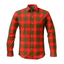 ScotsTee Shop Scottish Cameron Modern Clan Tartan Long Sleeve Shirt, Cotton Tartan Plaid Shirt