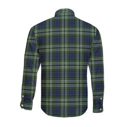 ScotsTee Shop Scottish Blyth Clan Tartan Long Sleeve Shirt, Cotton Tartan Plaid Shirt
