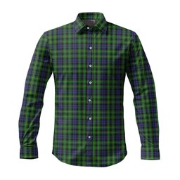 ScotsTee Shop Scottish Campbell of Breadalbane Clan Tartan Long Sleeve Shirt, Cotton Tartan Plaid Shirt