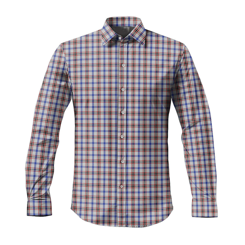 ScotsTee Shop Scottish Boswell Clan Tartan Long Sleeve Shirt, Cotton Tartan Plaid Shirt