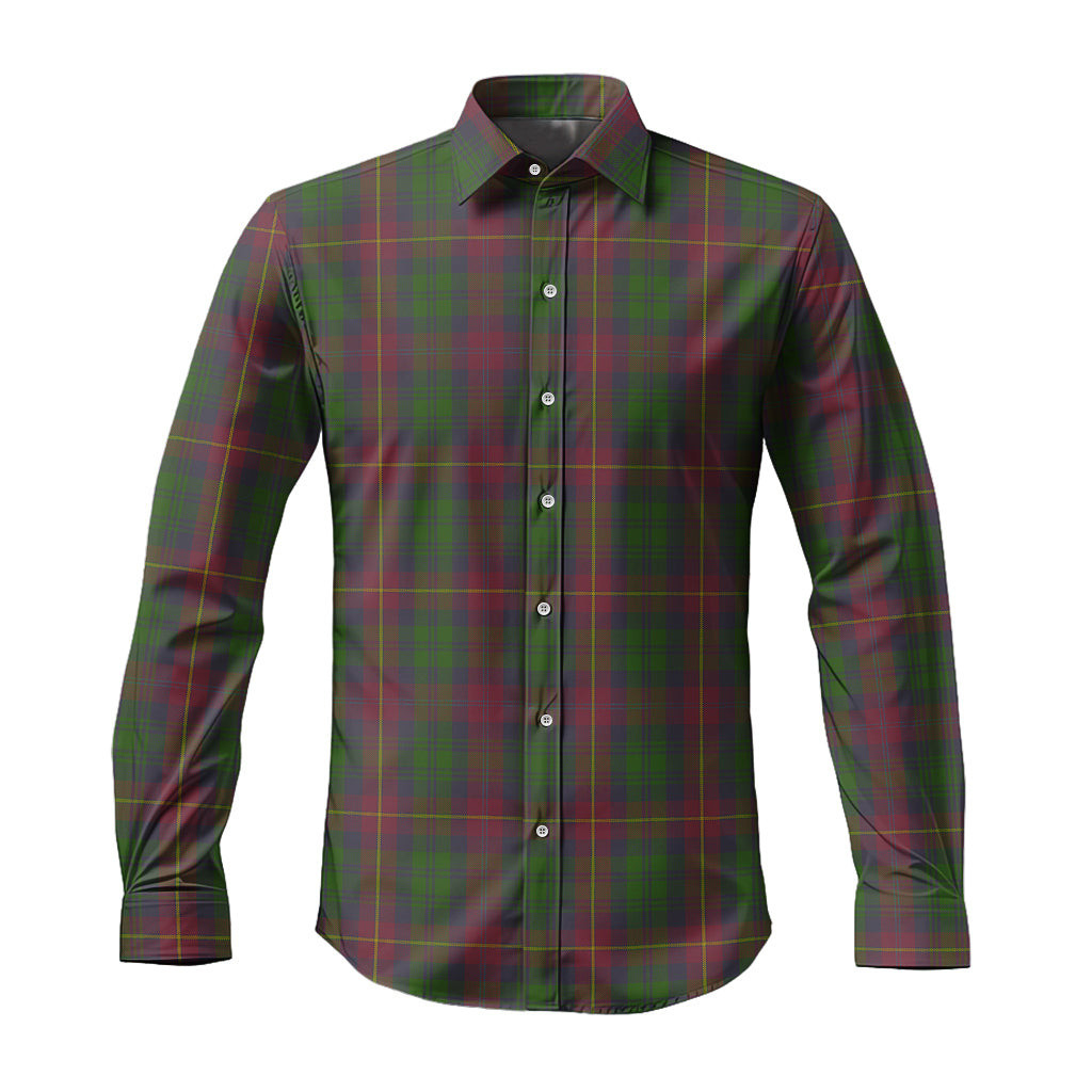 ScotsTee Shop Scottish Cairns Clan Tartan Long Sleeve Shirt, Cotton Tartan Plaid Shirt
