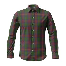 ScotsTee Shop Scottish Cairns Clan Tartan Long Sleeve Shirt, Cotton Tartan Plaid Shirt
