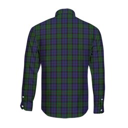 ScotsTee Shop Scottish Dundas Clan Tartan Long Sleeve Shirt, Cotton Tartan Plaid Shirt