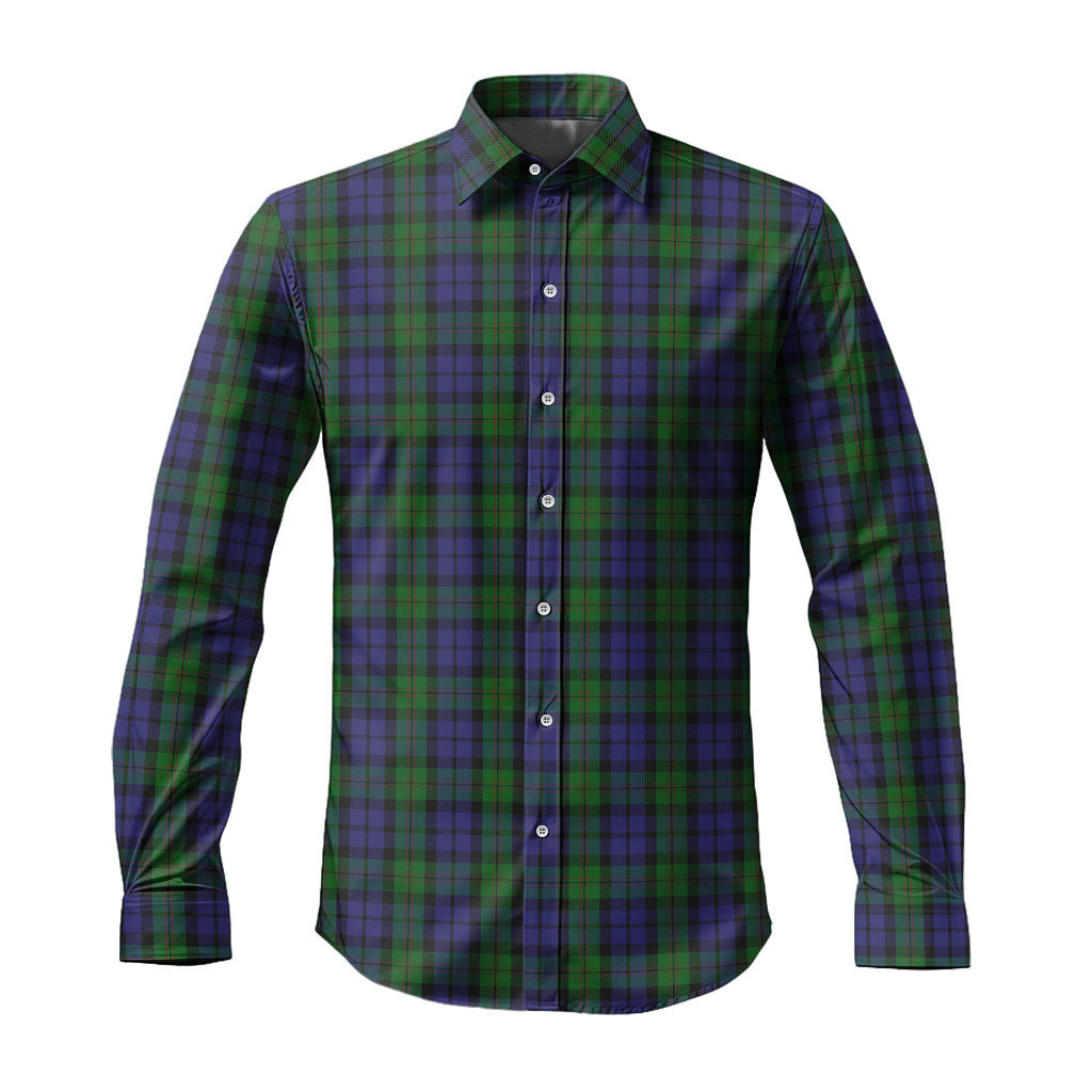 ScotsTee Shop Scottish Dundas Clan Tartan Long Sleeve Shirt, Cotton Tartan Plaid Shirt