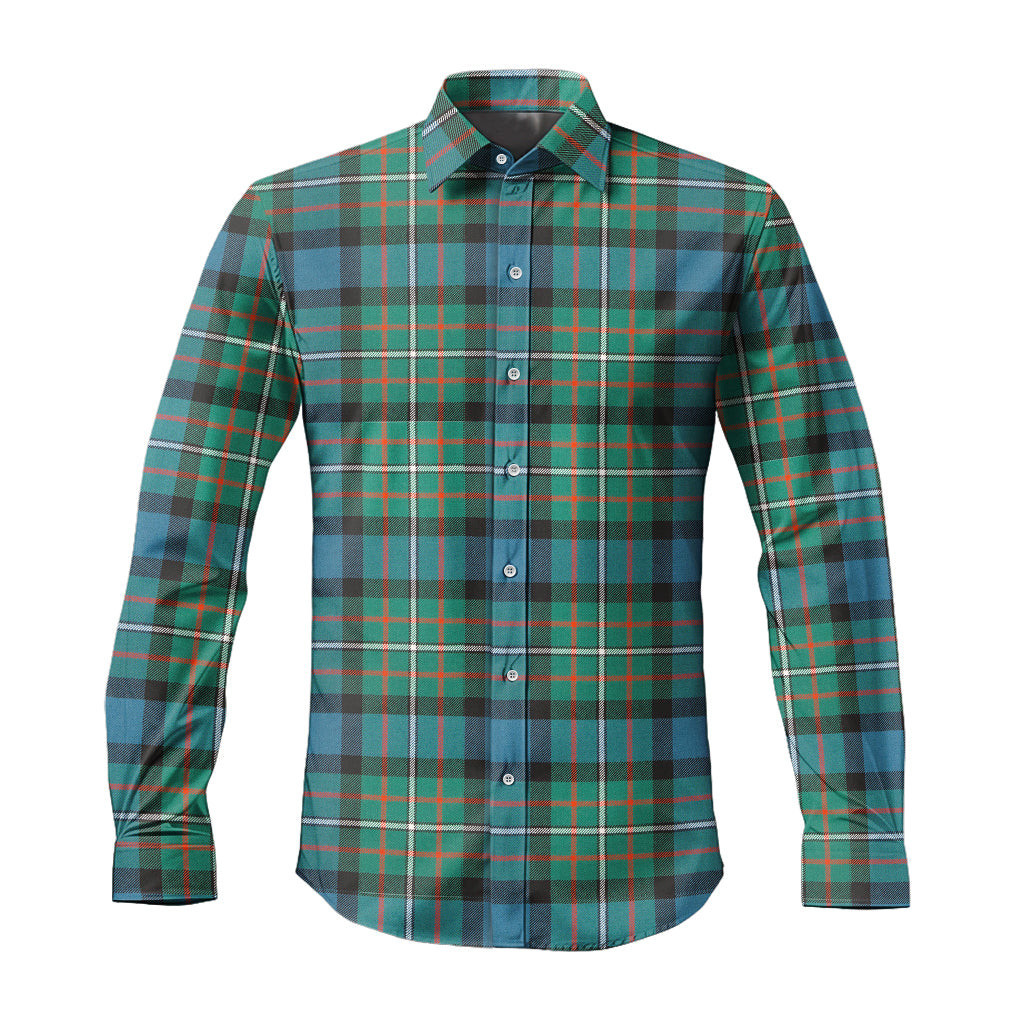 ScotsTee Shop Scottish Ferguson Ancient Clan Tartan Long Sleeve Shirt, Cotton Tartan Plaid Shirt