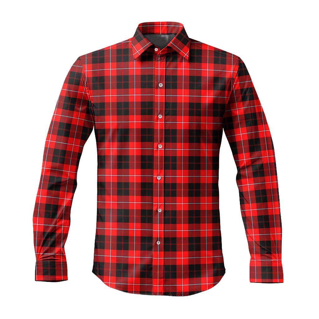 ScotsTee Shop Scottish Cunningham Modern Clan Tartan Long Sleeve Shirt, Cotton Tartan Plaid Shirt