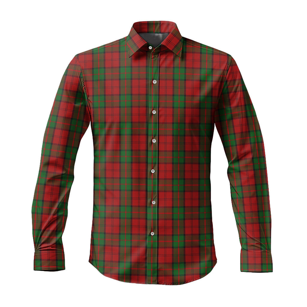 ScotsTee Shop Scottish Dunbar Clan Tartan Long Sleeve Shirt, Cotton Tartan Plaid Shirt