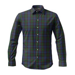 ScotsTee Shop Scottish Fletcher Clan Tartan Long Sleeve Shirt, Cotton Tartan Plaid Shirt