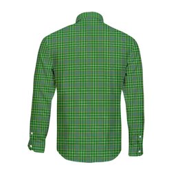 ScotsTee Shop Scottish Currie Clan Tartan Long Sleeve Shirt, Cotton Tartan Plaid Shirt