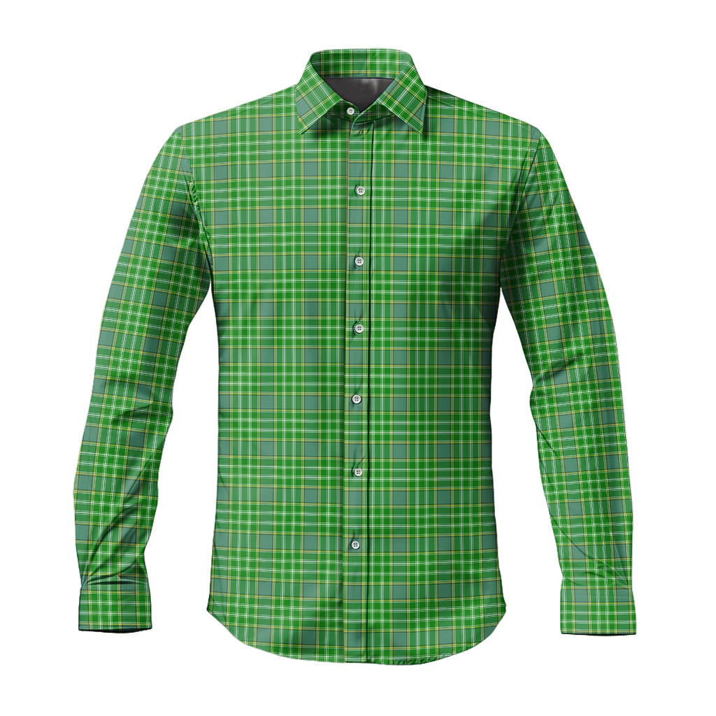 ScotsTee Shop Scottish Currie Clan Tartan Long Sleeve Shirt, Cotton Tartan Plaid Shirt