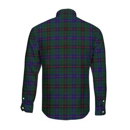 ScotsTee Shop Scottish Davidson Modern Clan Tartan Long Sleeve Shirt, Cotton Tartan Plaid Shirt