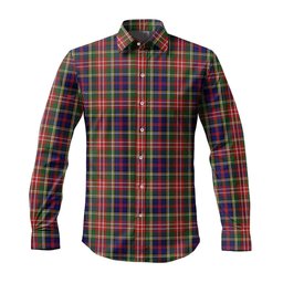 ScotsTee Shop Scottish Christie Clan Tartan Long Sleeve Shirt, Cotton Tartan Plaid Shirt