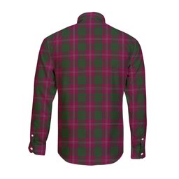 ScotsTee Shop Scottish Crawford Clan Tartan Long Sleeve Shirt, Cotton Tartan Plaid Shirt