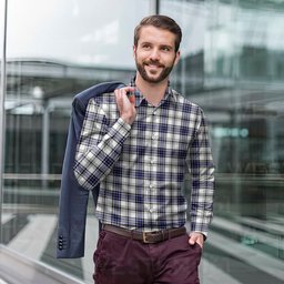 ScotsTee Shop Scottish Hannay Modern Clan Tartan Long Sleeve Shirt, Cotton Tartan Plaid Shirt