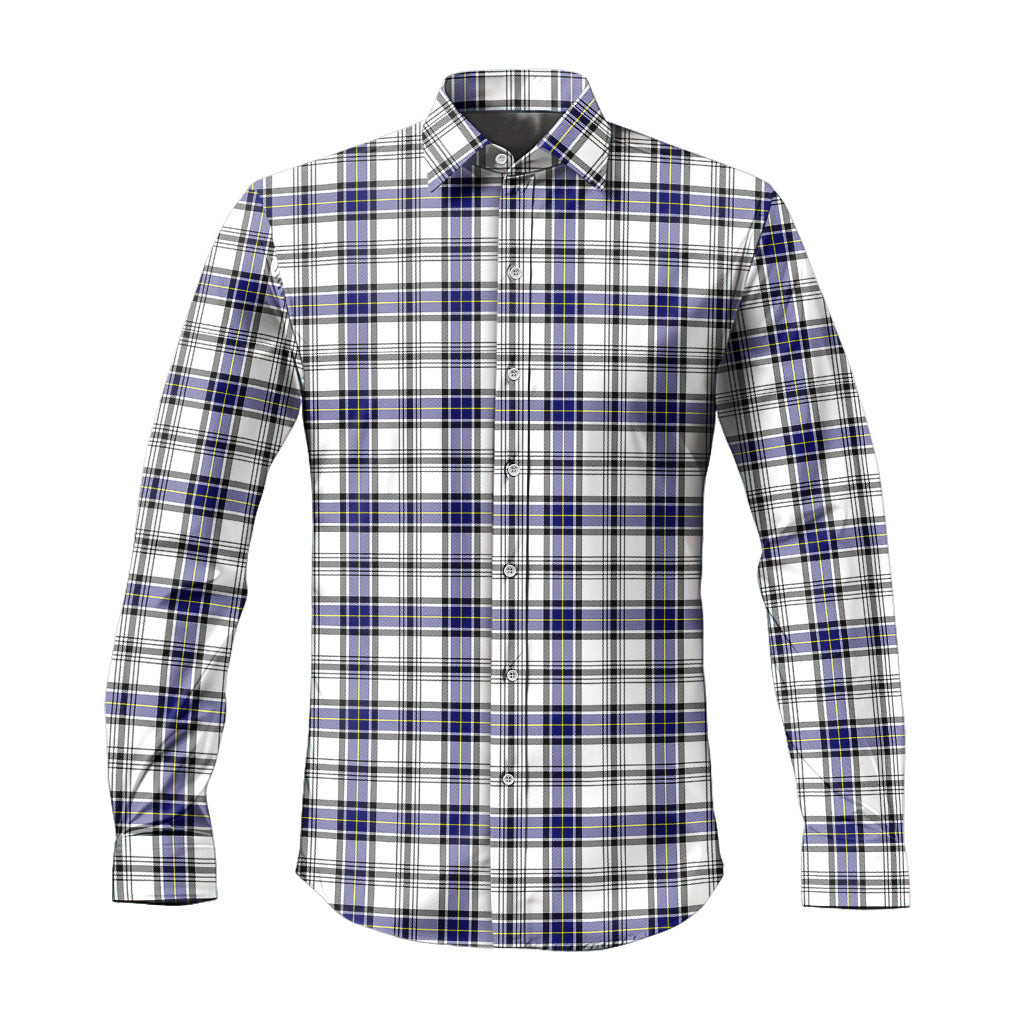 ScotsTee Shop Scottish Hannay Modern Clan Tartan Long Sleeve Shirt, Cotton Tartan Plaid Shirt