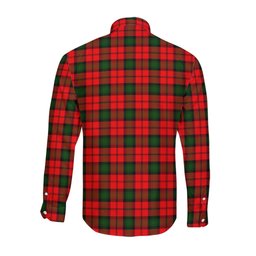 ScotsTee Shop Scottish Kerr Modern Clan Tartan Long Sleeve Shirt, Cotton Tartan Plaid Shirt